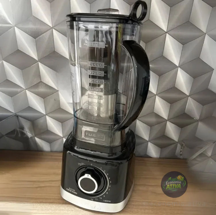 Liquidificador Turbo, Blq1300p, 1400W, 3L, Chumbo, 127v, Britânia