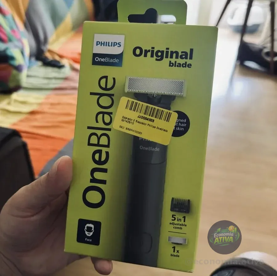 Aparador E Raspador Philips Oneblade Qp1425/10 Preto 5v