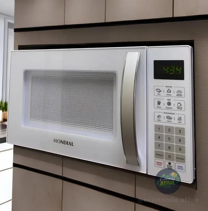 Micro-ondas Mo-01-21-w 21 Litros 1200w Branco Mondial 220v