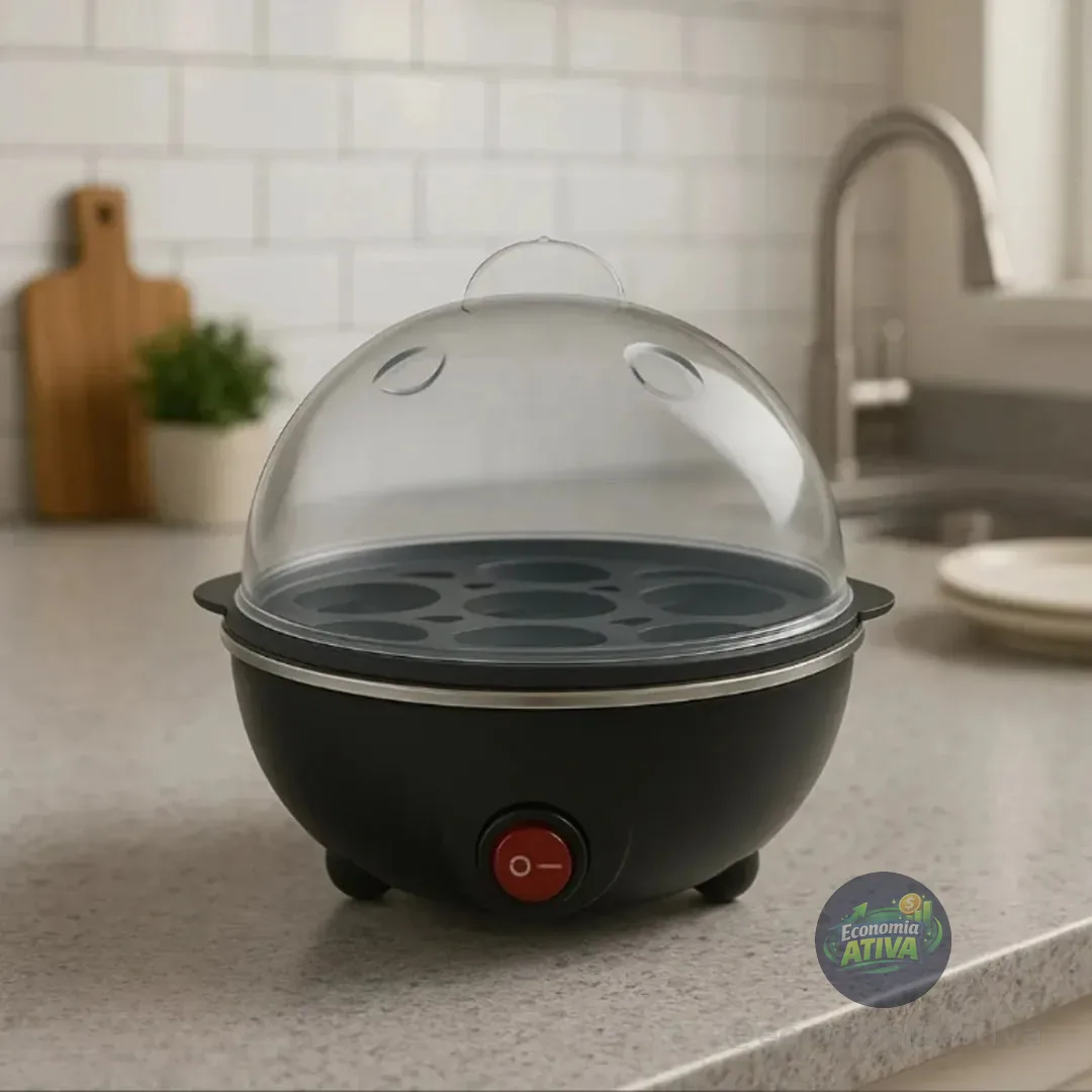 Cozedor De Ovos Elétrico Portátil Cozinha À Vapor Cor Variada Preto 127v 50~60 Hz