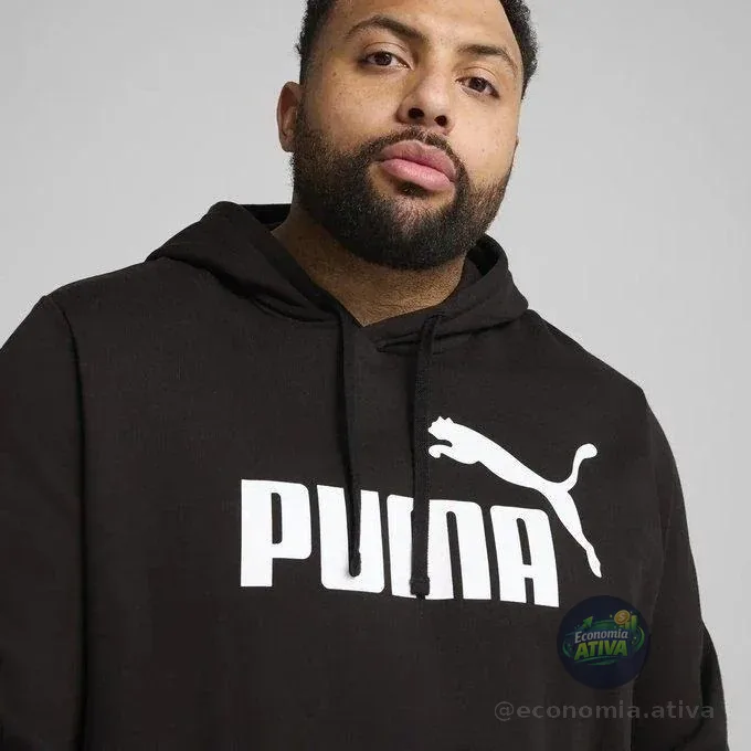 Moletom Com Capuz Essentials No. 1 Logo Masculino Puma