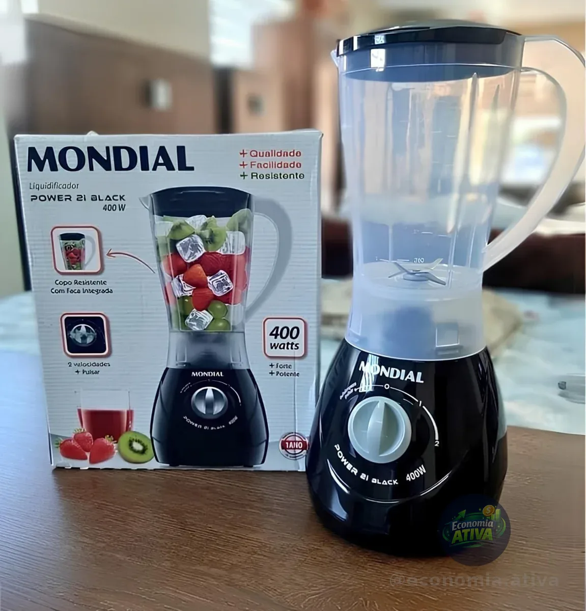 Liquidificador Easy Power Mondial 550w - L-550-b Preto 127v