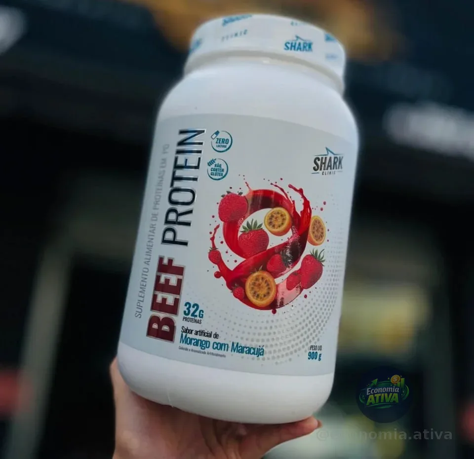 Proteína Isolada Beef Protein 900g Shark Pro Zero Lactose
