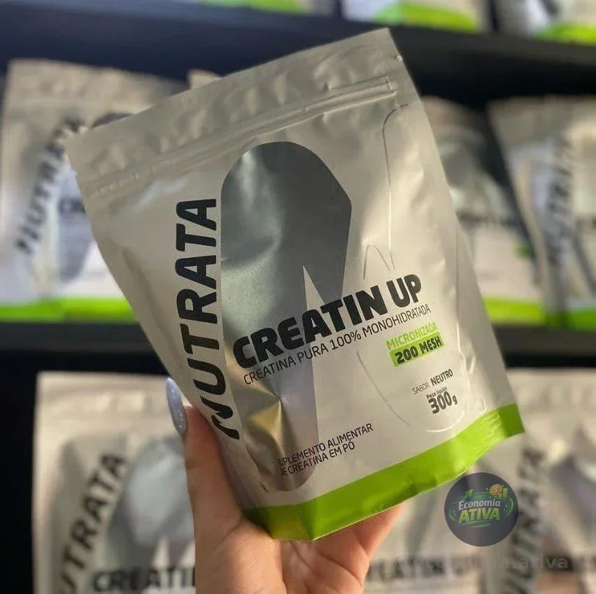 Creatina Monohidratada Nutrata 300g Refil Em Pó Pura Sem Sabor