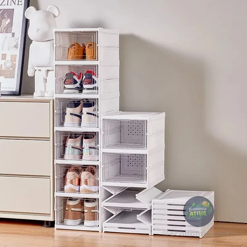 Sapateira Organizador Sapatos Empilhável Vertical 6 Andares