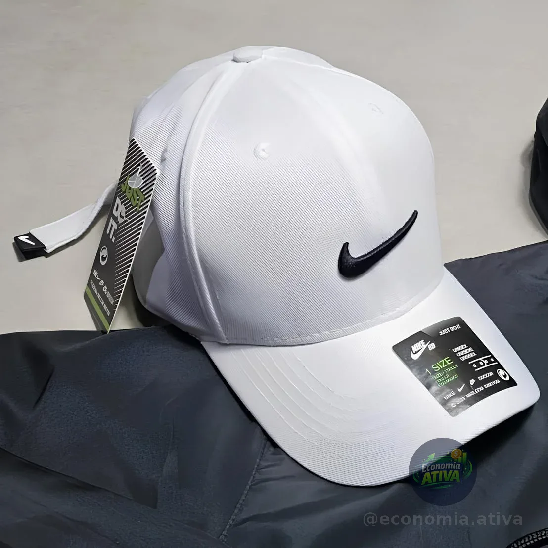 Boné Nike Dri-fit Club Unissex Cor Branco Tamanho M/g Liso