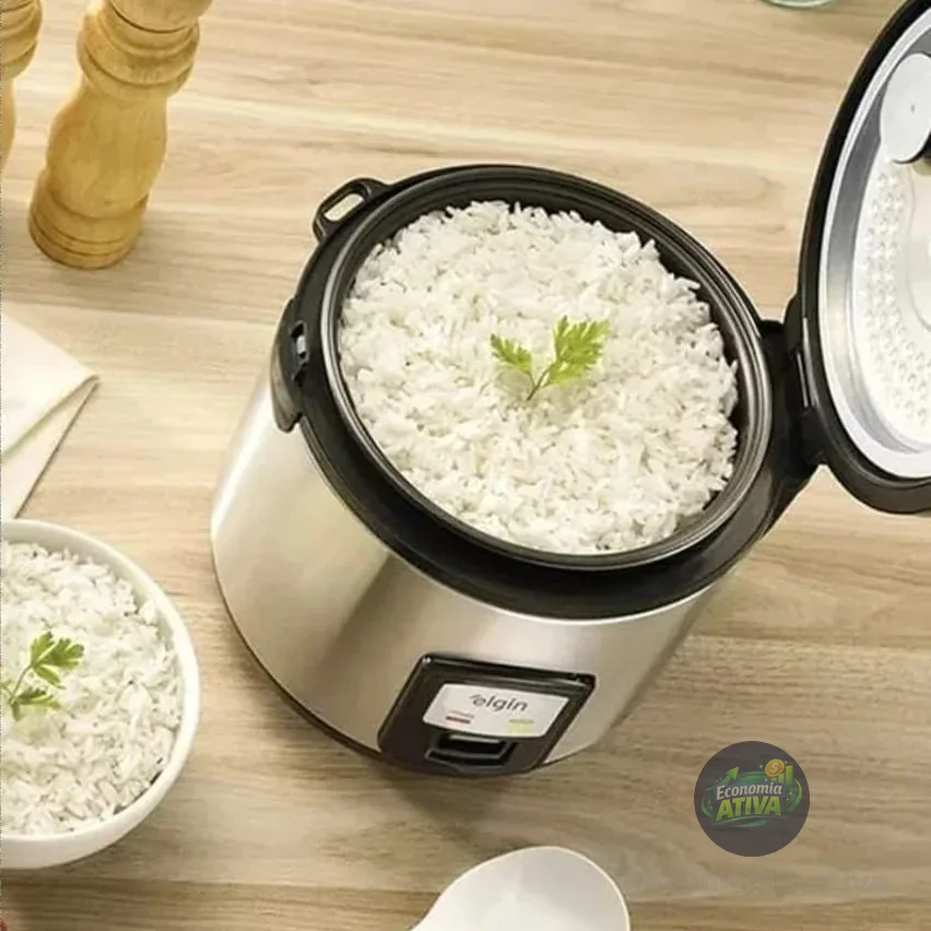 Panela de Arroz Elétrica Elgin Capacidade 5 Xícaras 1 Litro 400W 110V