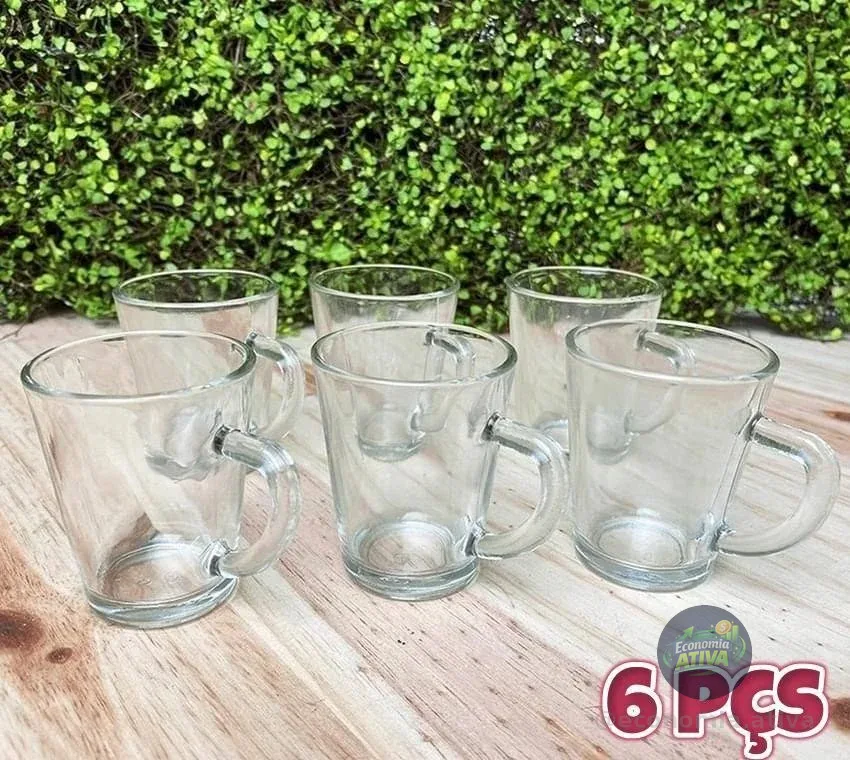 Jogo de Canecas de Café de Vidro 70ml Hauskraft - AliExpress 15