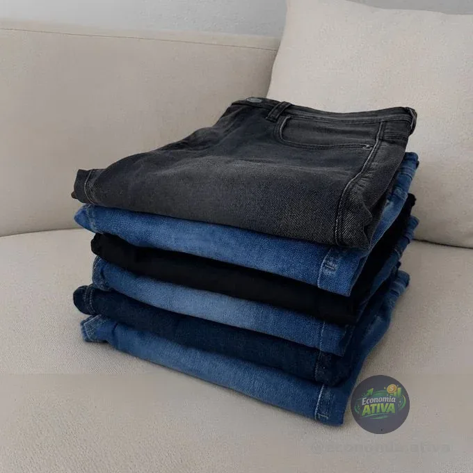 Kit 3 Calças Jeans Masculina Com Elastano Super Confortável