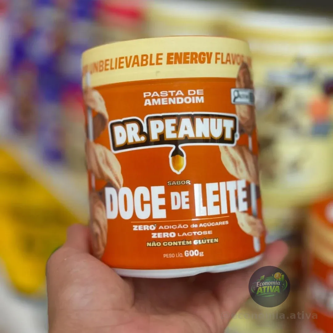 Pasta de Amendoim DR. Peanut Doce de Leite 600G - Com Whey Protein