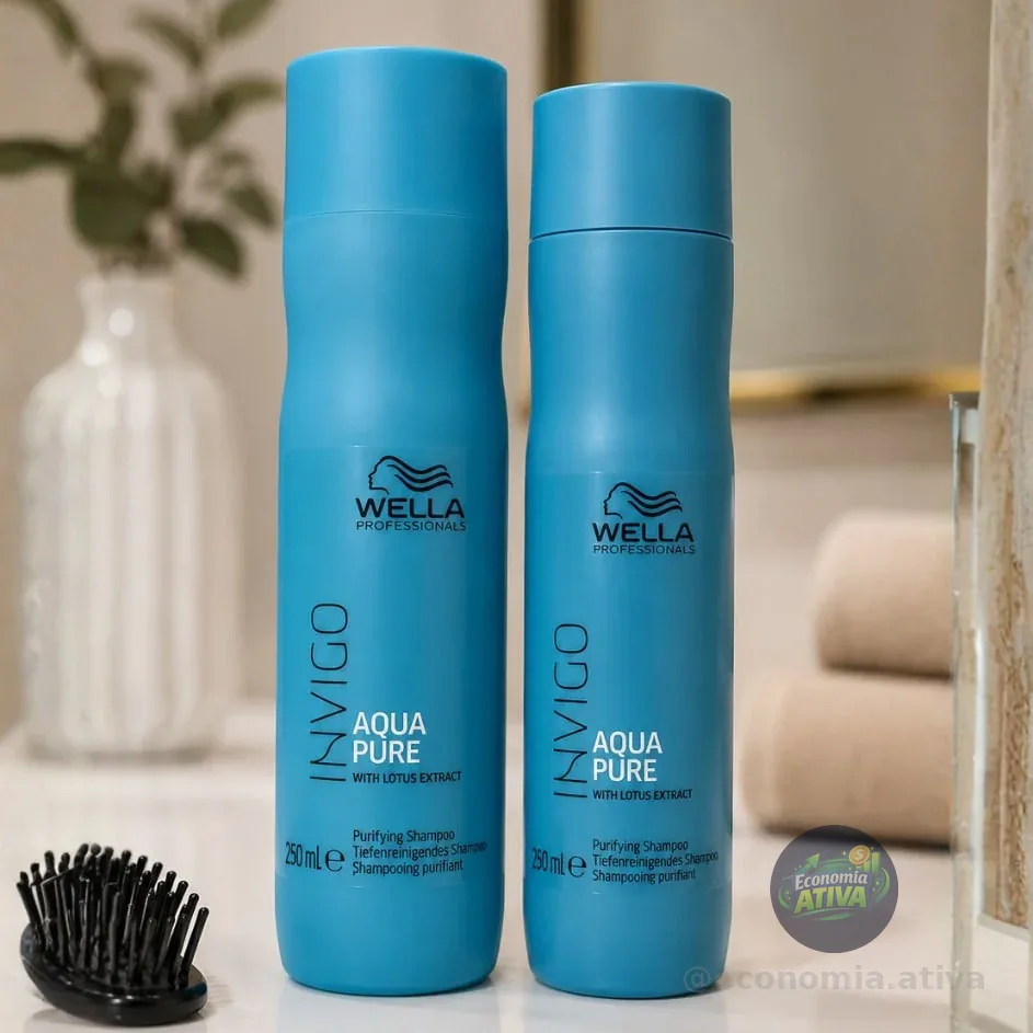 Kit Wella Professionals Invigo Balance Aqua Pure - Shampoo Antirresiduos 250ml (2 Unidades)