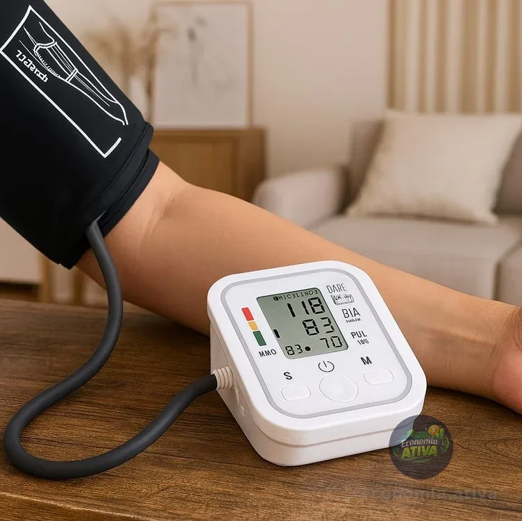 Aparelho Medidor Profissional Pressão Arterial Braço Branco