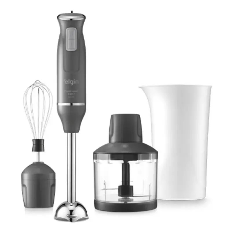 Mixer Power Inox 3 Em 1 600w Elgin Lunar - Cinza Lunar 220v