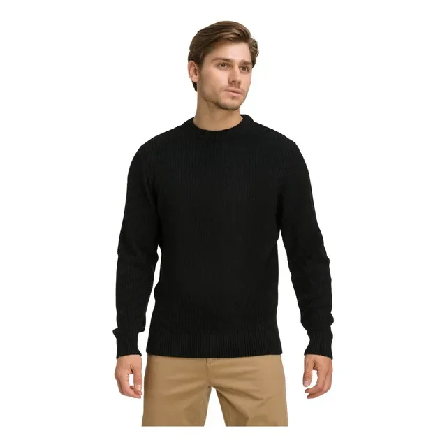 Suéter Blusa De Tricot Masculino Liso Blusa Lã Masculina