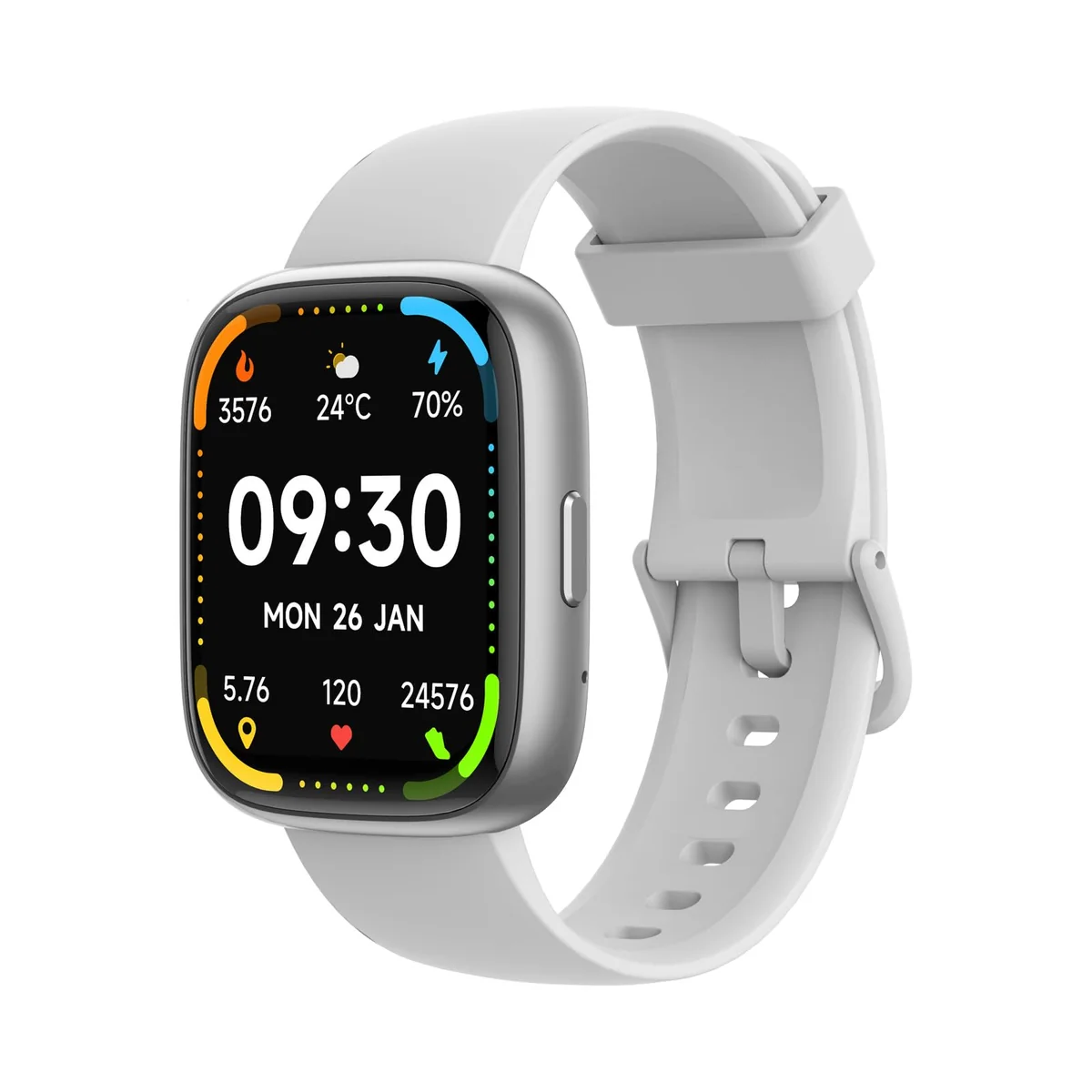 Bettdow SmartWatch, relogio smartwatch com Ecrã tátil e Alexa, à prova d'água IP68, relogio feminino e masculino, com 100+ modo esportivo e recebimento de notificações (branco)