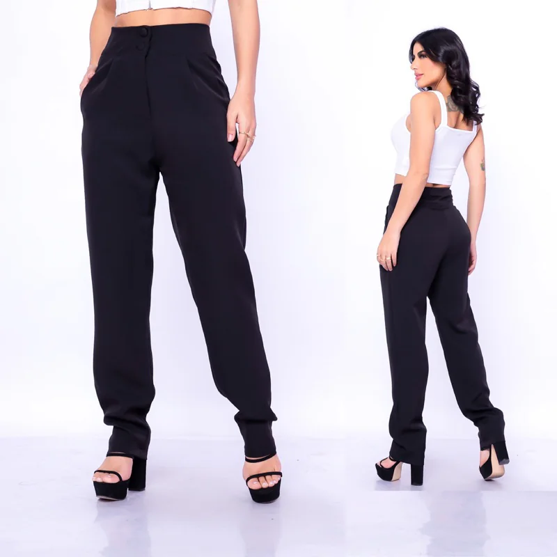 Calça Alfaiataria Feminina P ao Plus Size