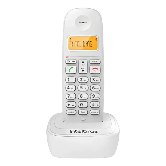 Telefone Sem Fio Com Identificador E Display Luminoso Ts 7510 Branco Intelbras 127/220v