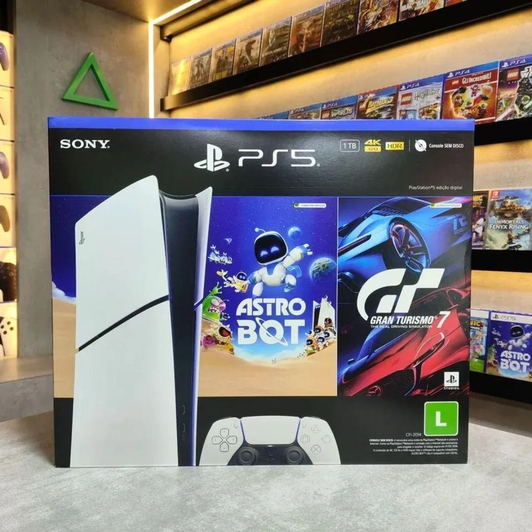 PlayStation®5 Slim Digital 825GB - Pacote ASTRO BOT e Gran Turismo 7