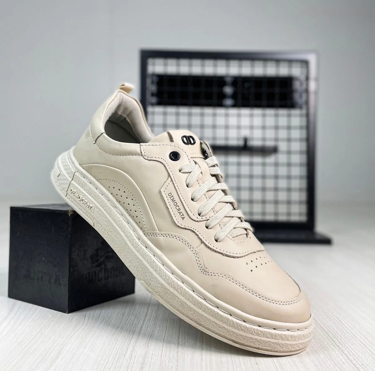 Tênis Couro Democrata Denim Jake