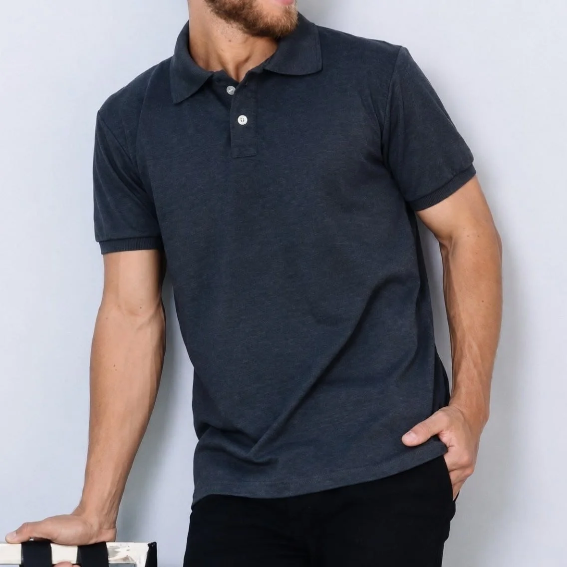 Kit 2 Camisa Polo Piquet Masculina Casual Premium