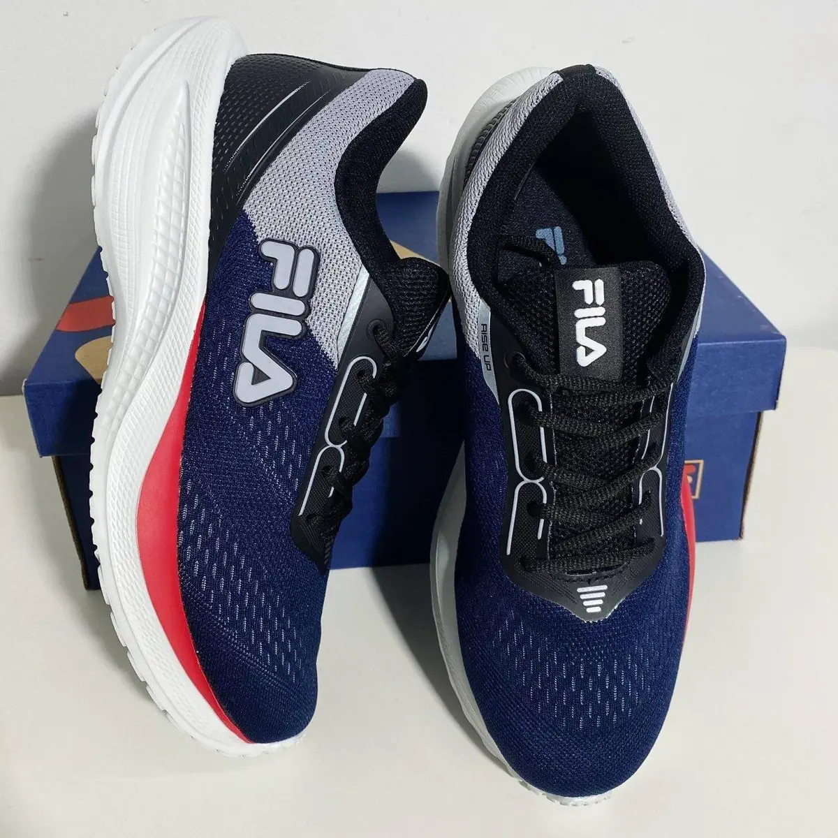 Tênis Fila Rise Up Masculino Confortável Mesh Leve Esportivo