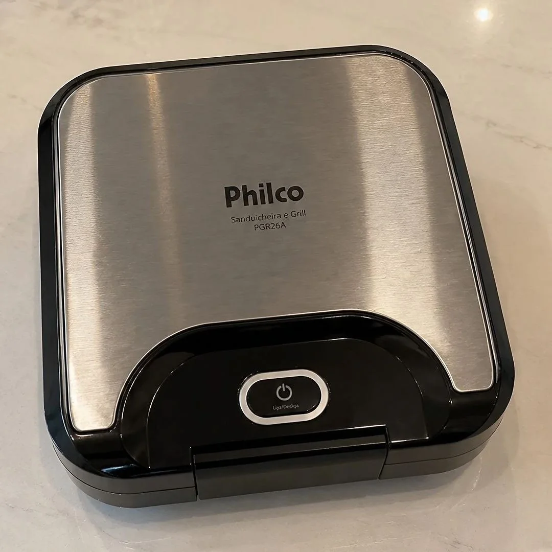 Sanduicheira E Grill Philco 2 Em 1 Inox 800w 127V