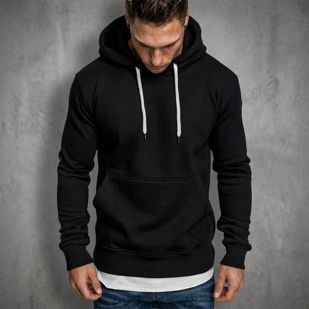 Moletom Canguru Algodão Unissex Blusa De Frio Flanelado