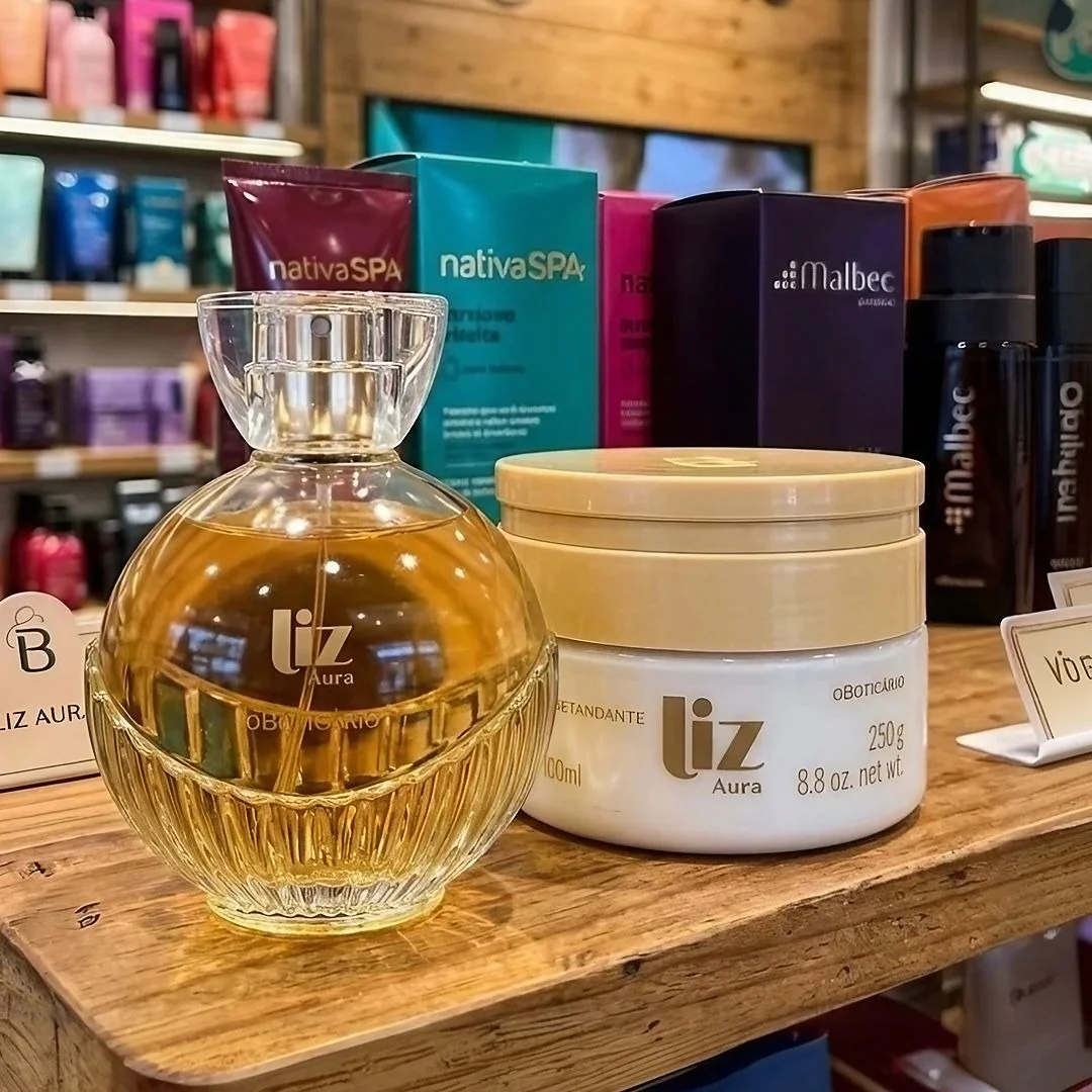Kit Boticário Liz Aura - Perfume 100ml - Creme Corporal 250g