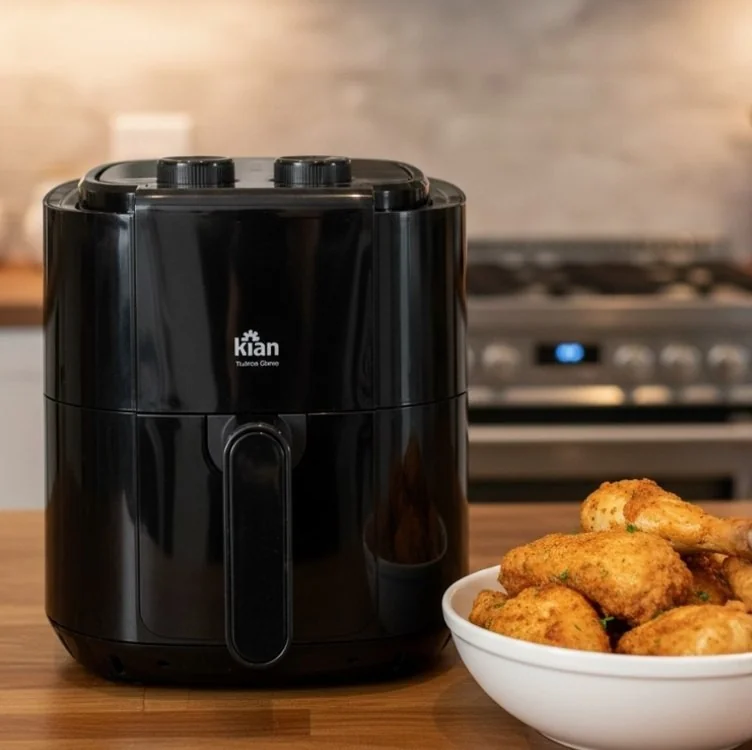Air Fryer 3,5L Kian AF-105 Preto 127V 1200W – Fritadeira Sem Óleo | Turbo Air 360°