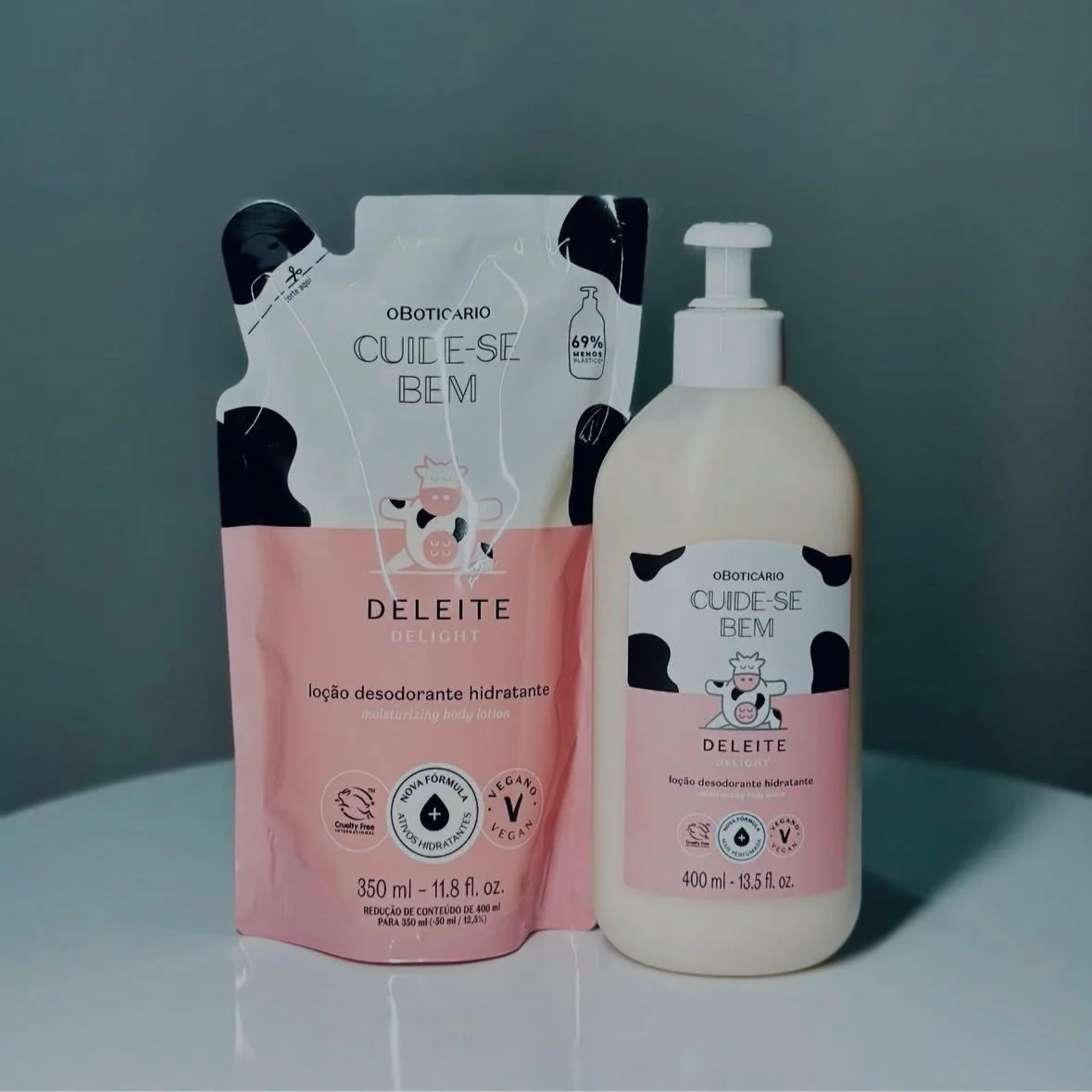 Combo Cuide-se Bem Deleite: Loção Corporal 400ml + Refil 350ml Neutra