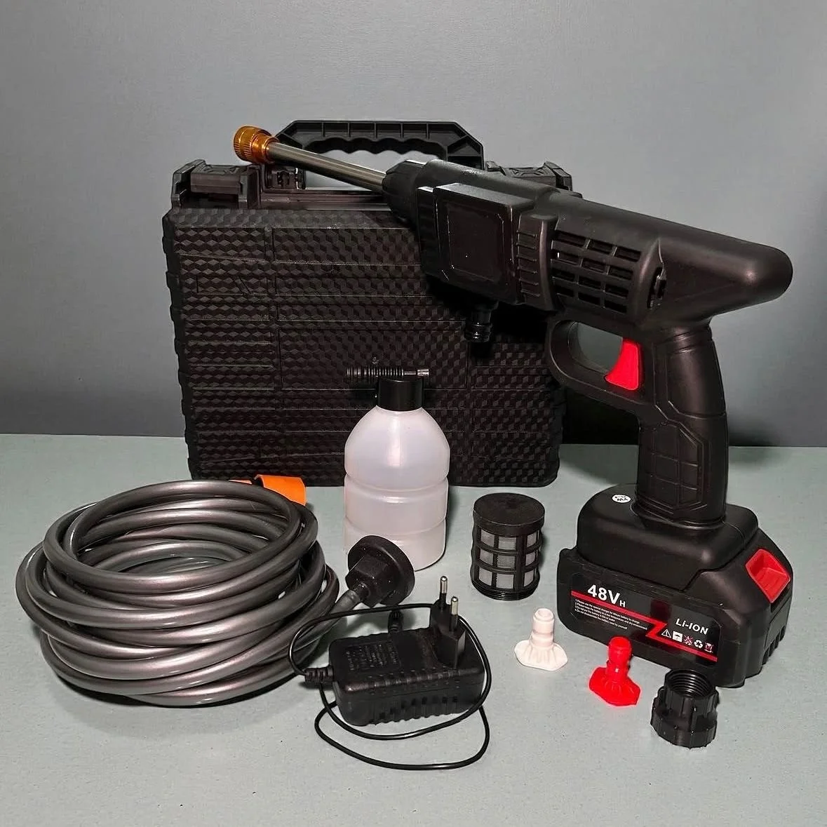 Lavadora Portátil Pressão 2 Baterias + Maleta