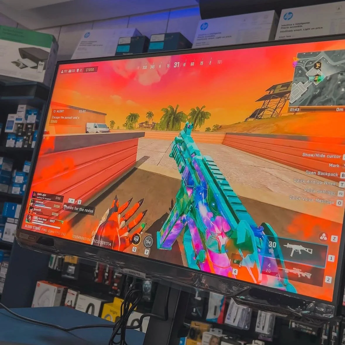 Monitor Samsung Odyssey 27" G40 FHD 240Hz IPS 1ms