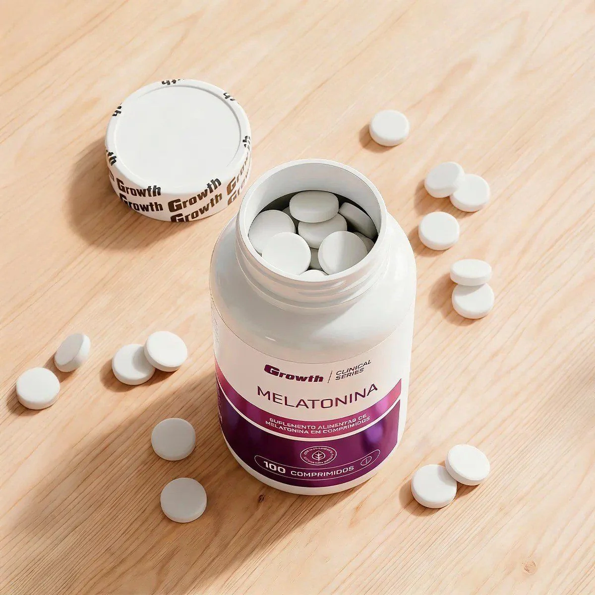 Melatonina (0.21mg) 100 Comprimidos Growth Supplements