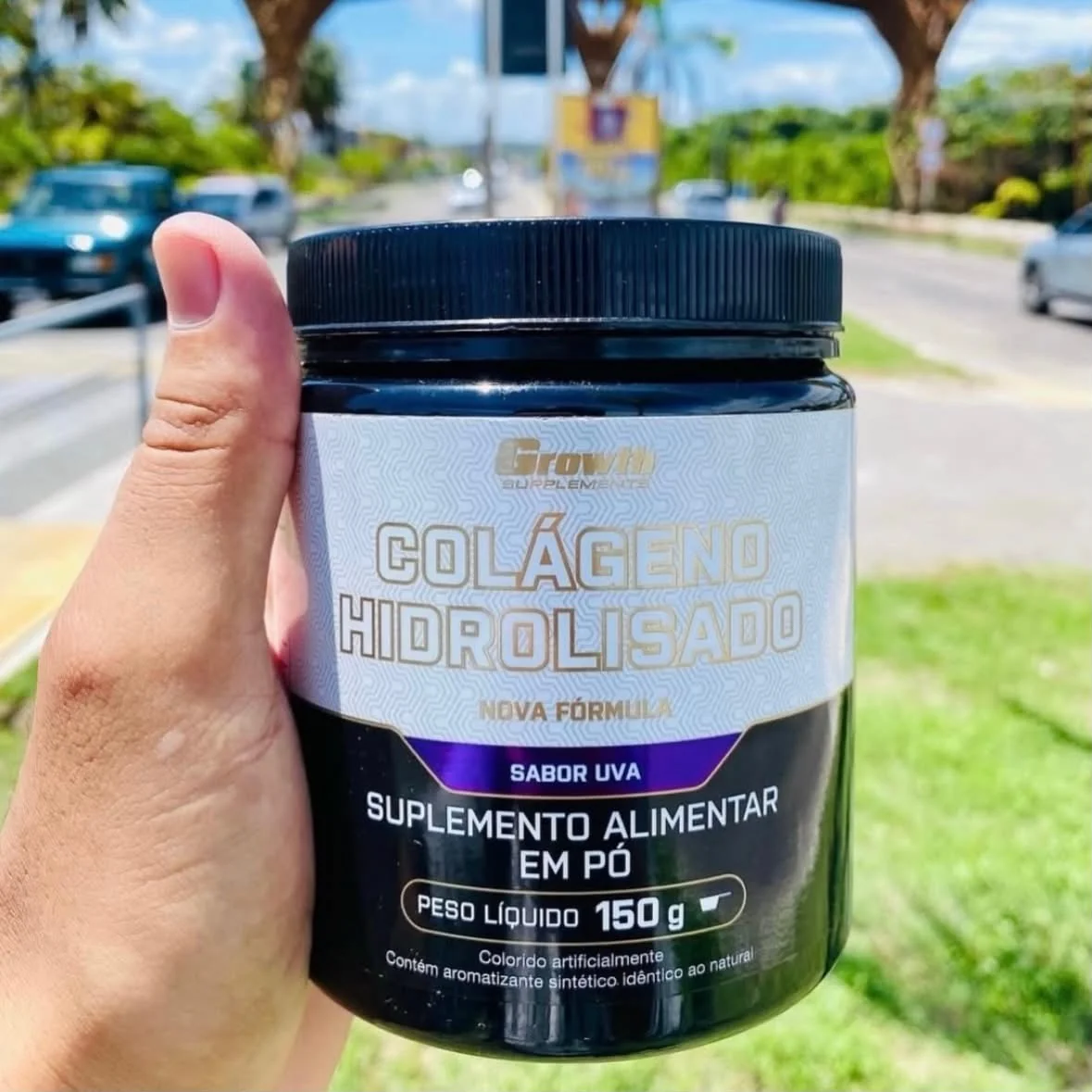 Colágeno Hidrolisado 150g Growth Supplements Uva
