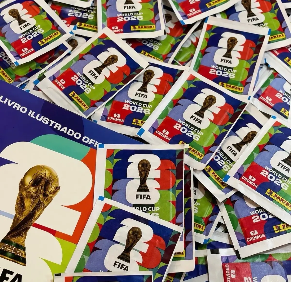 Kit Com 48 Pacotes De Figurinhas Panini Copa Do Mundo Fifa 2026