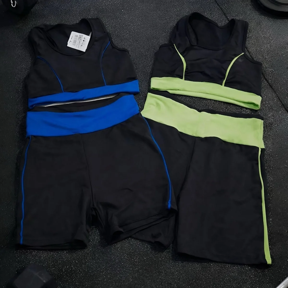 2 Conjunto Fitness Feminino Top E Short De Academia