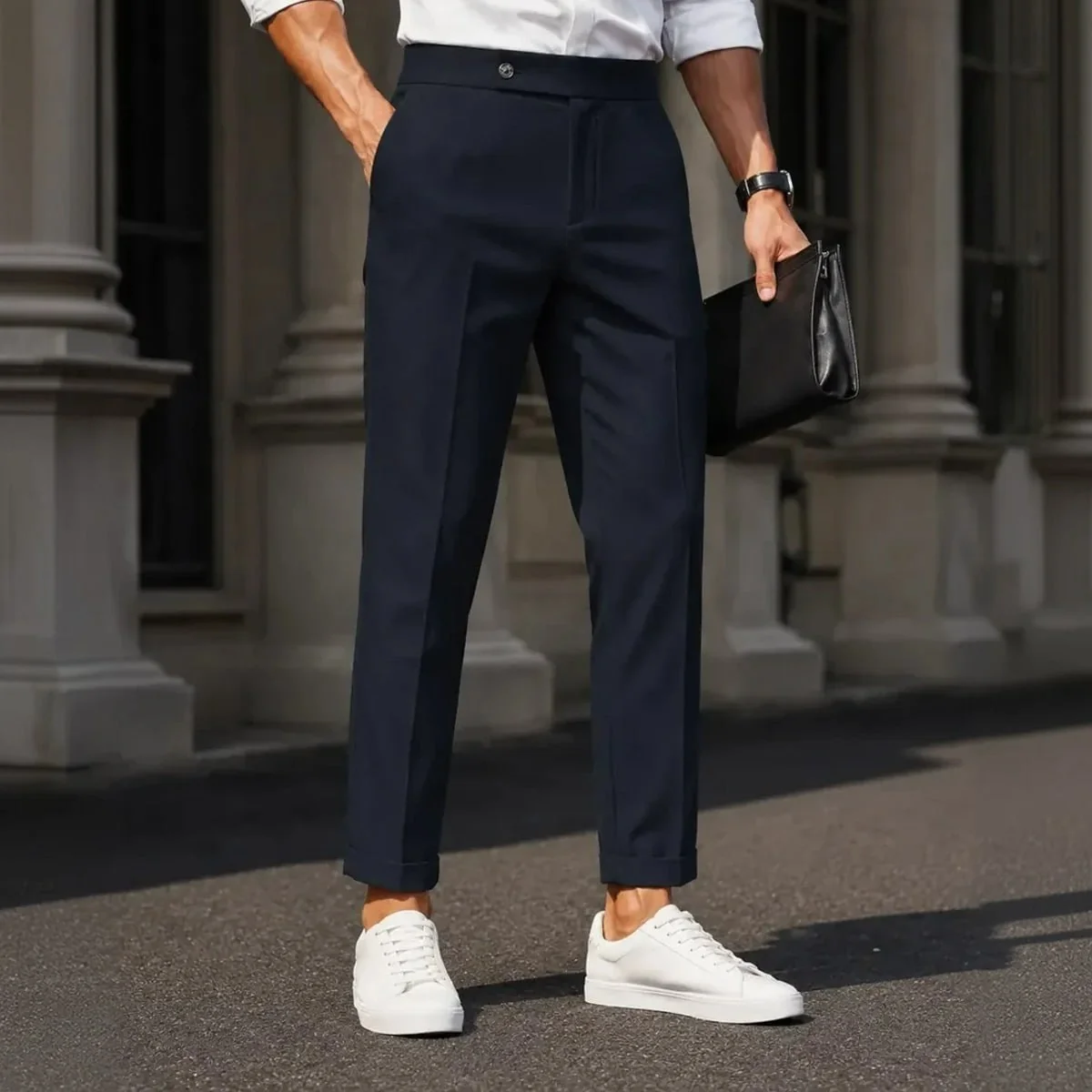 Calça Alfaiataria Slim Fit Elastano
