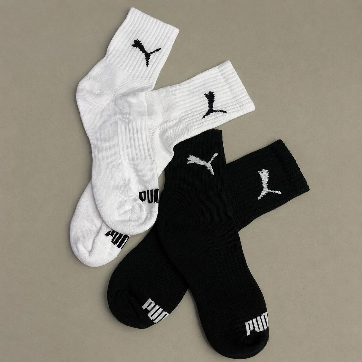 Kit 6 Pares Meias Puma Cano Médio
