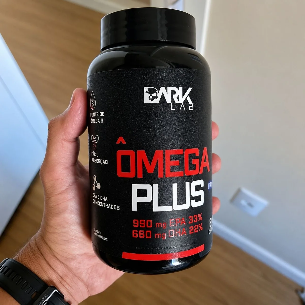 Omega Plus 240 Caps Dark Lab Sem Sabor