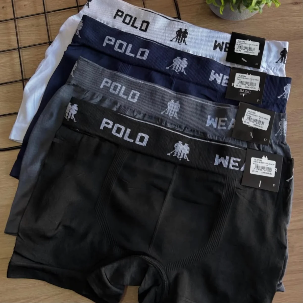 Kit 12 Cuecas Boxer Polo Wear