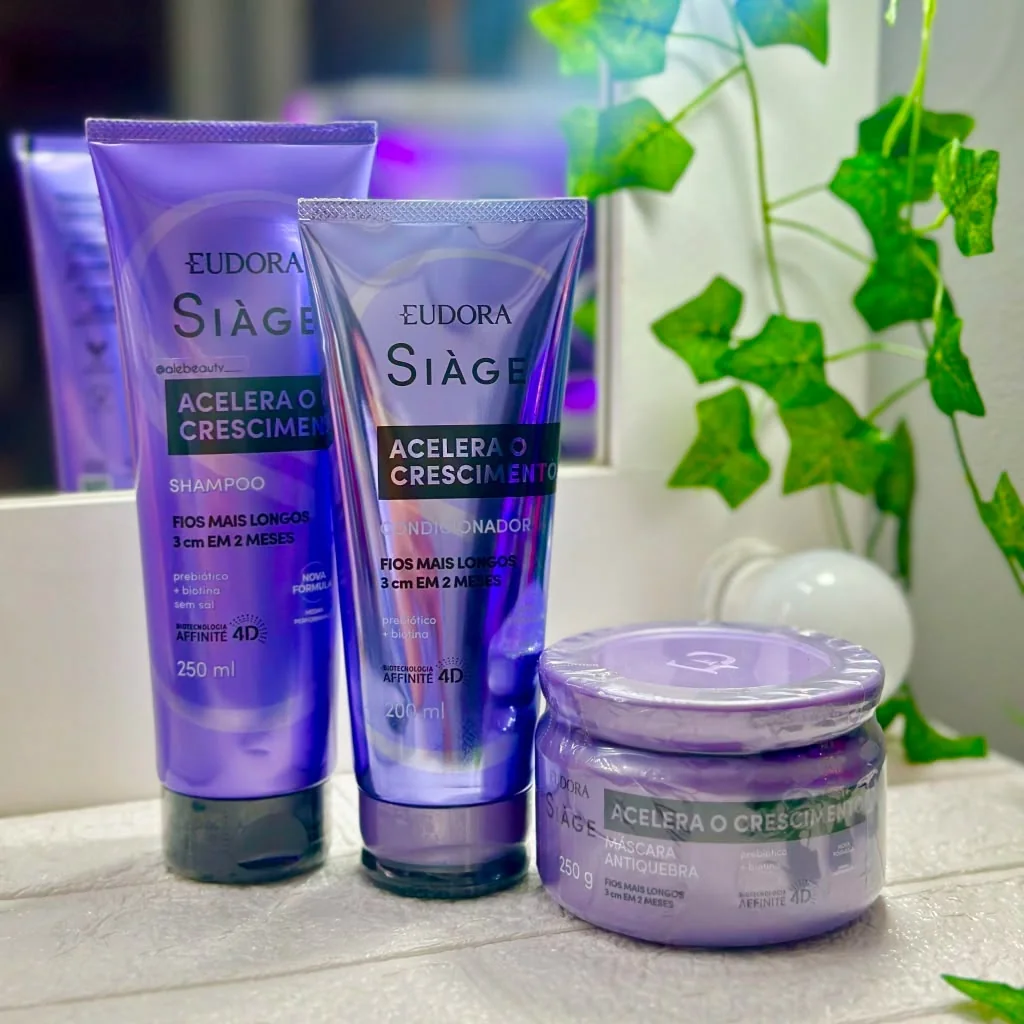 Kit Siàge Acelera O Crescimento • Shampoo 250ml • ⁠Máscara Capilar 250g • ⁠Condicionador 200ml