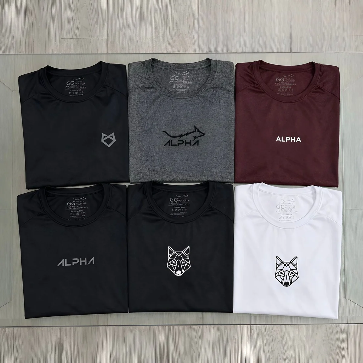 Kit 6 Camisetas Alpha