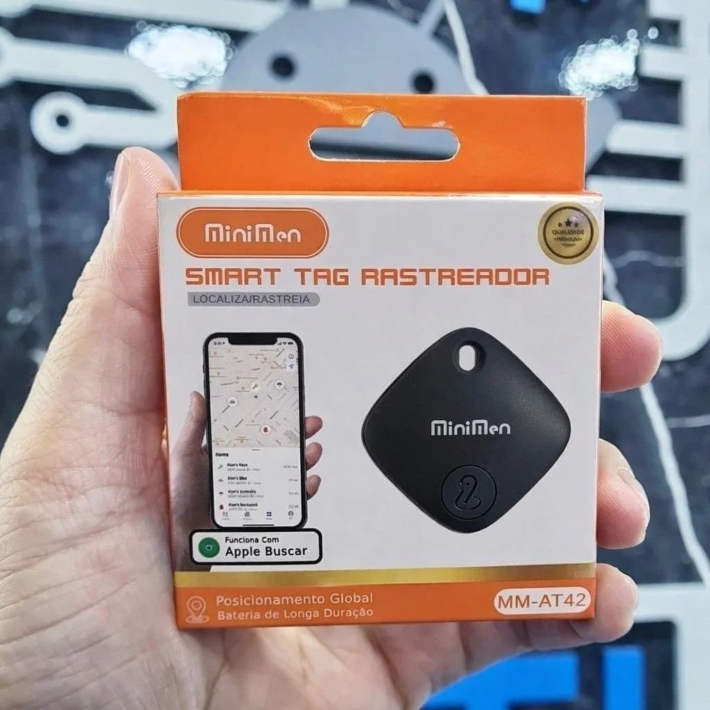 Mini Localizador Rastreador Smart Tag Gps Com Cordão Chaveiro