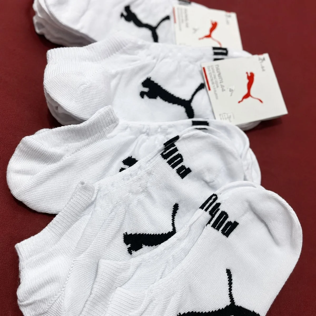 Kit 9 Pares Meias Invisível Puma Sapatilha Soquete Original