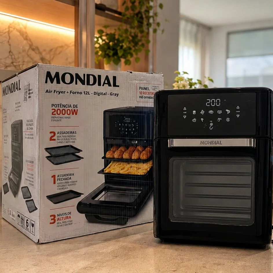 Fritadeira Air Fryer Oven 12l 2000 Mondial 110v