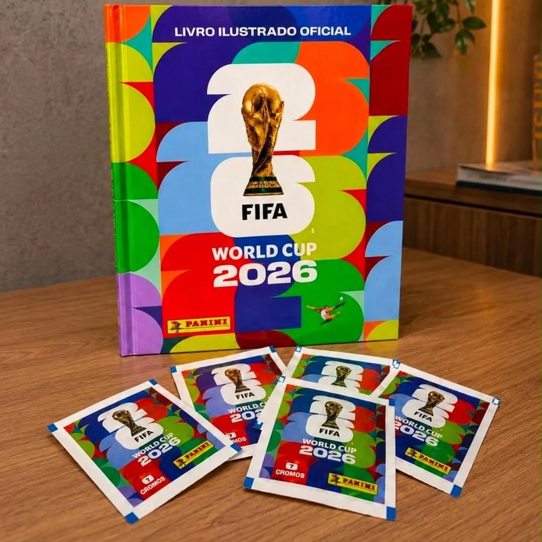 Kit 70 Figurinhas + Álbum Copa Do Mundo Fifa 2026 Panini