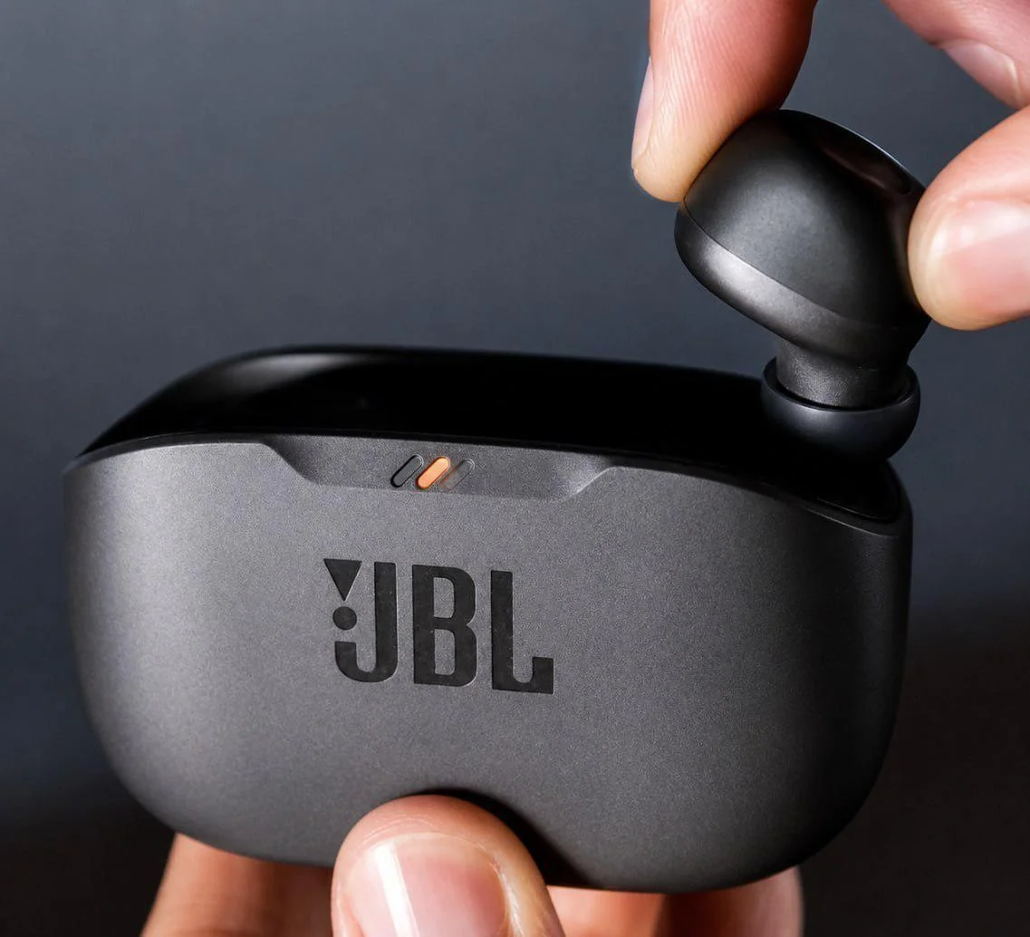 Fone de Ouvido JBL Bluetooth Wave Buds 2 Preto