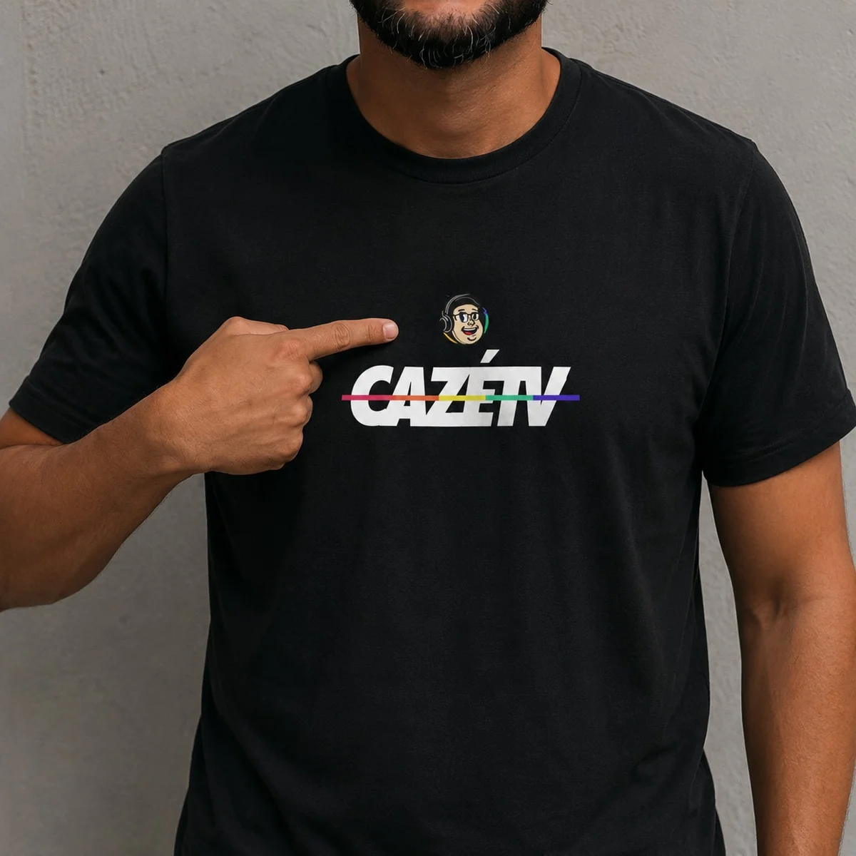 Camisa Preta Cazétv Básica