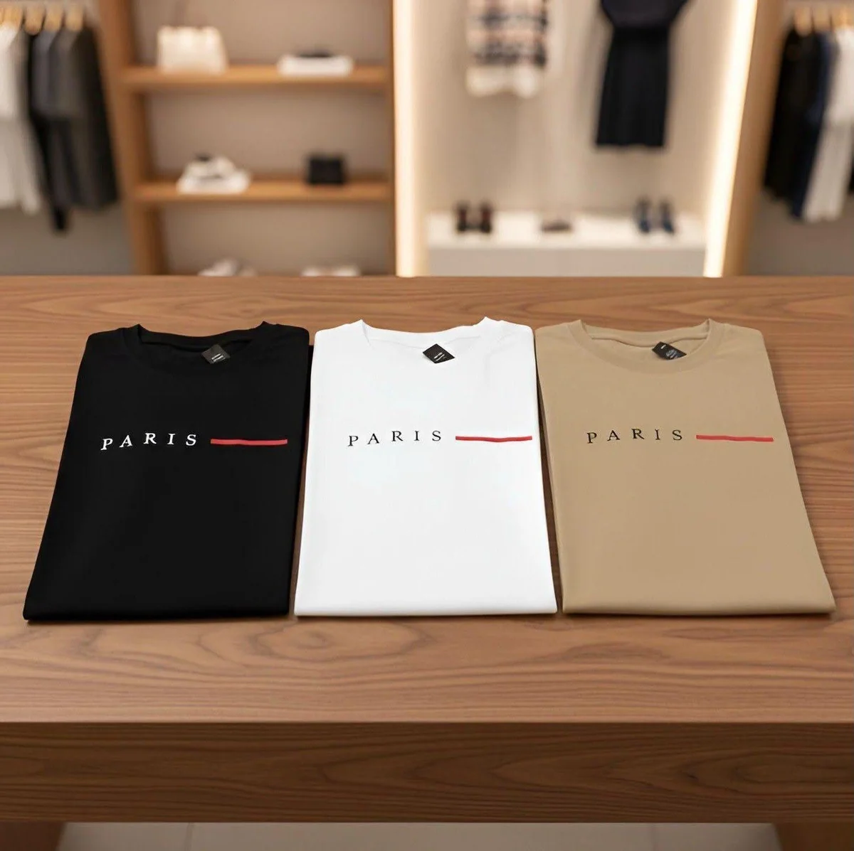 Kit 3 Camisetas Paris Masculinas