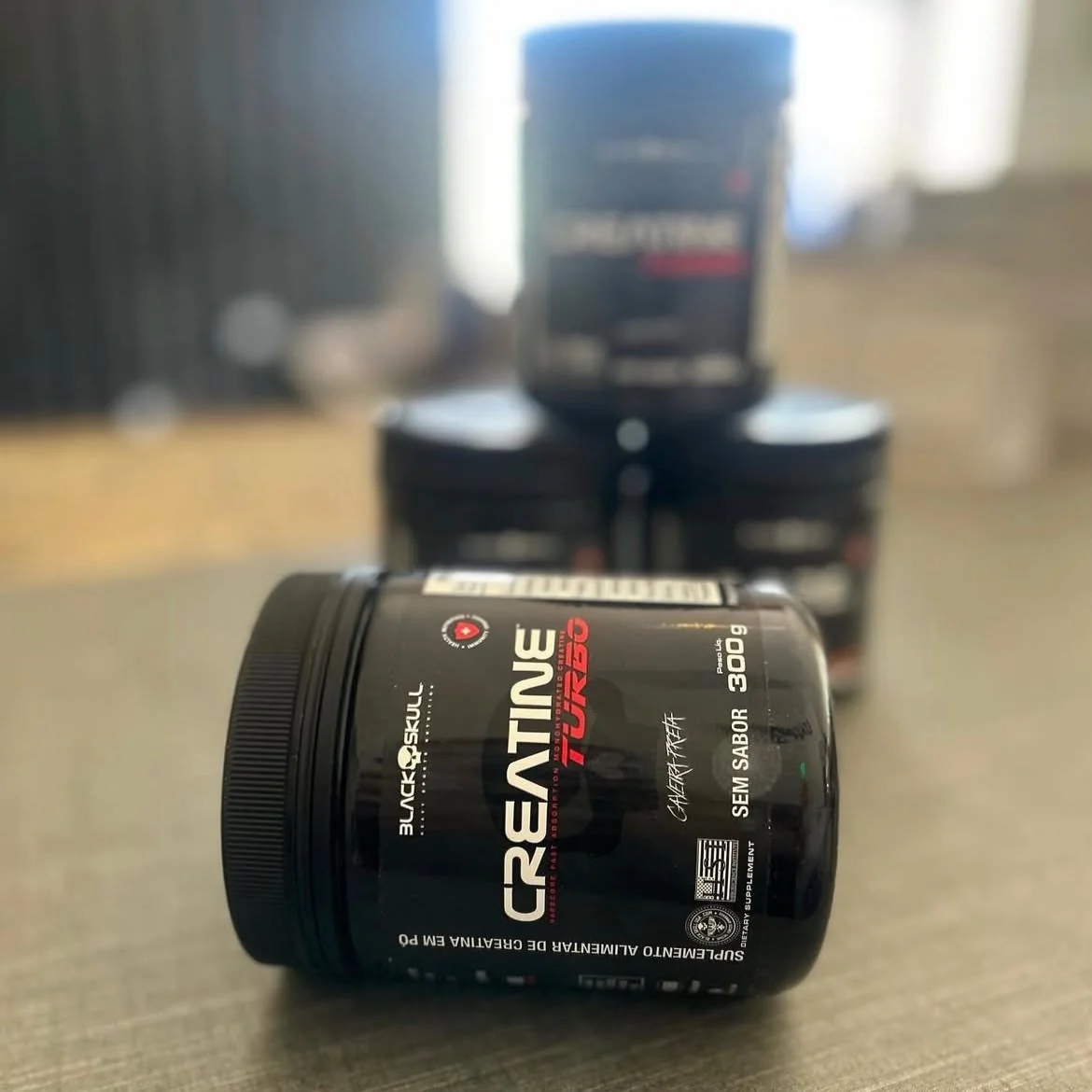 Suplemento Em Pó Black Skull Creatine Turbo 300g